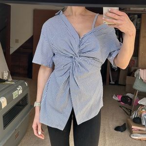 ZARA asymmetrical blouse